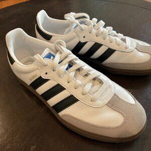 Adidas Samba OG Shoes | Cloud White / Core Black / gum | US size M 7 / W 8